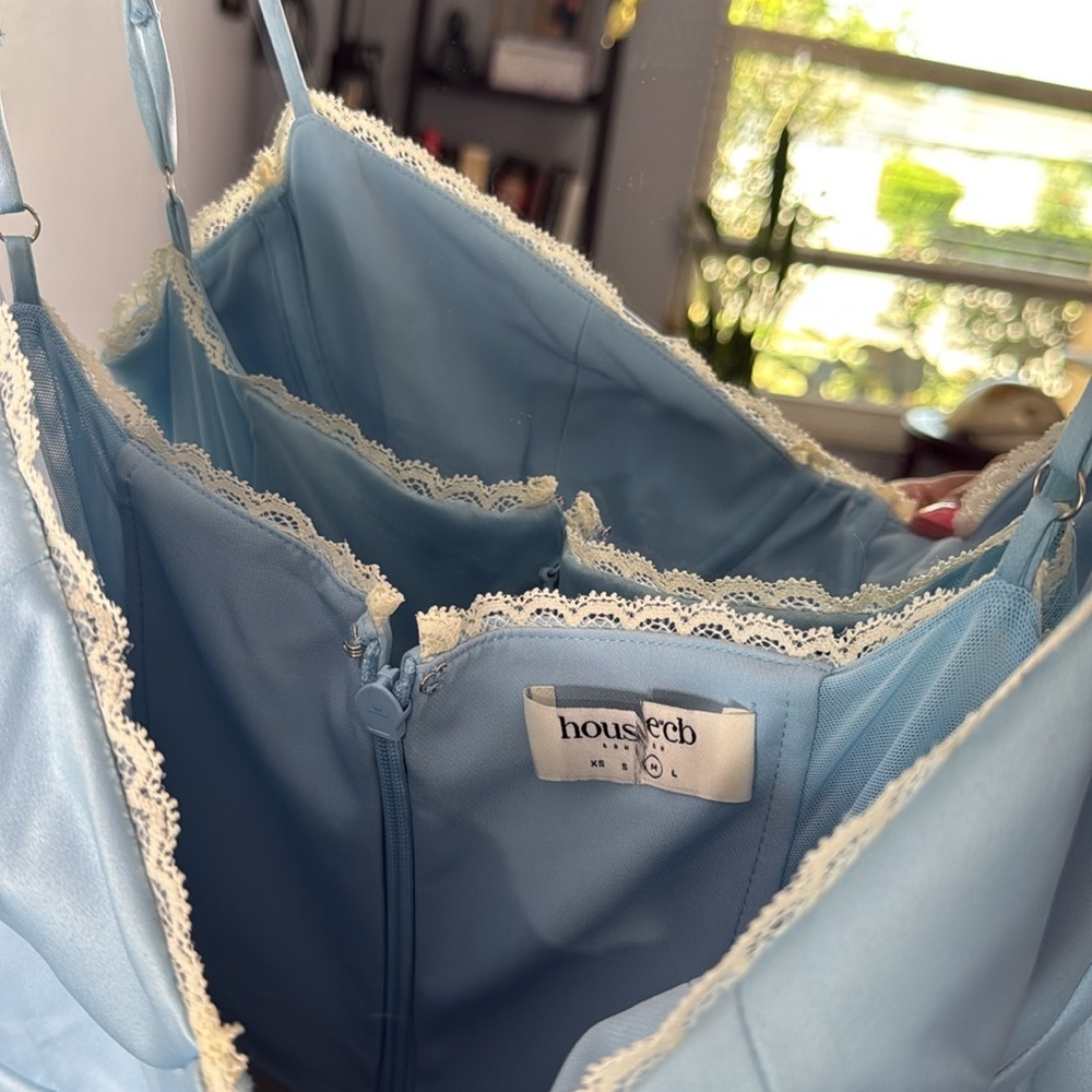 HOUSE OF CB 'Mademoiselle' Cinderella Blue Tulle Midi Dress NWOT - Picture 9 of 12